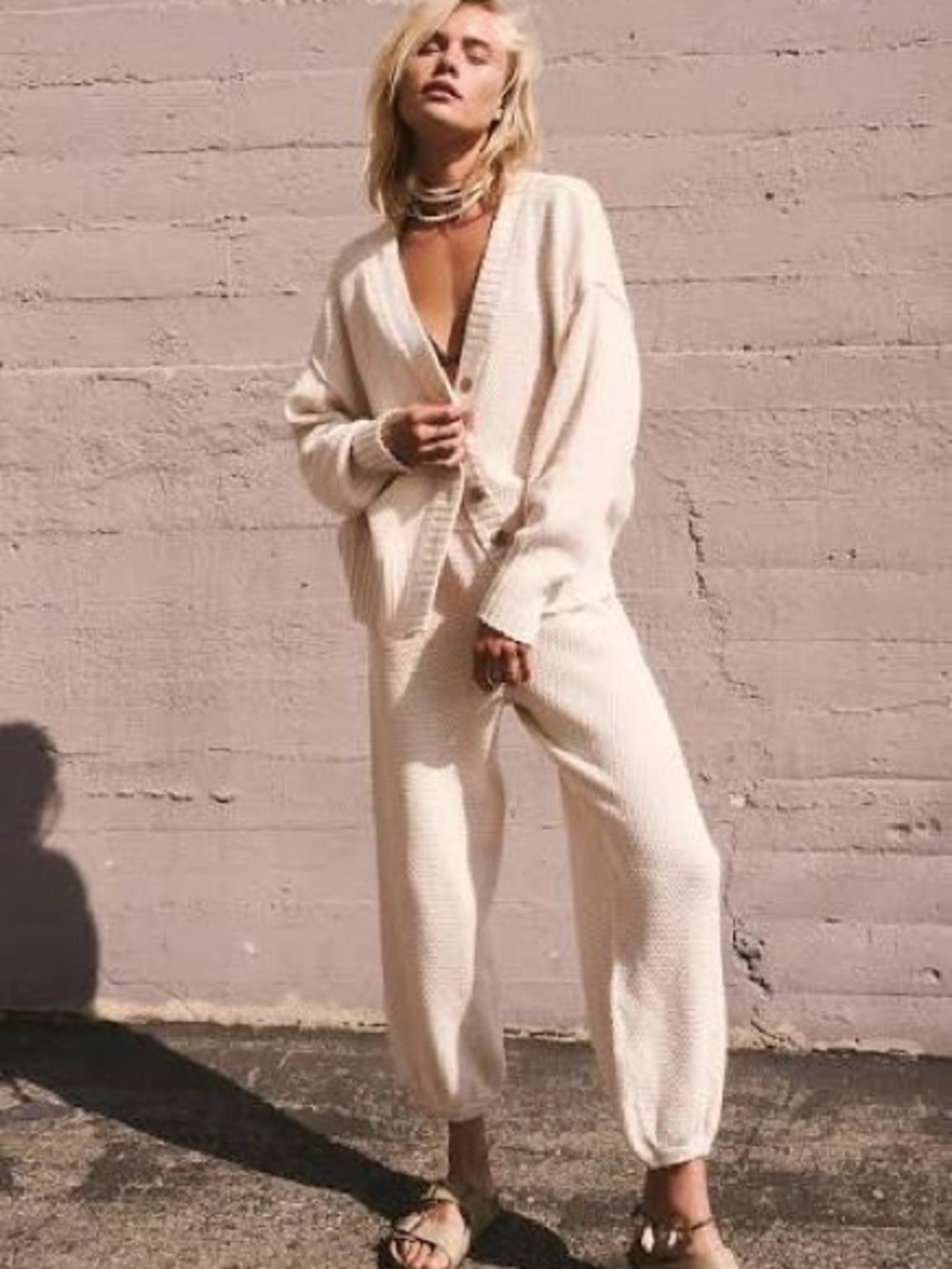 NWOT Free People Hailee Cardi set